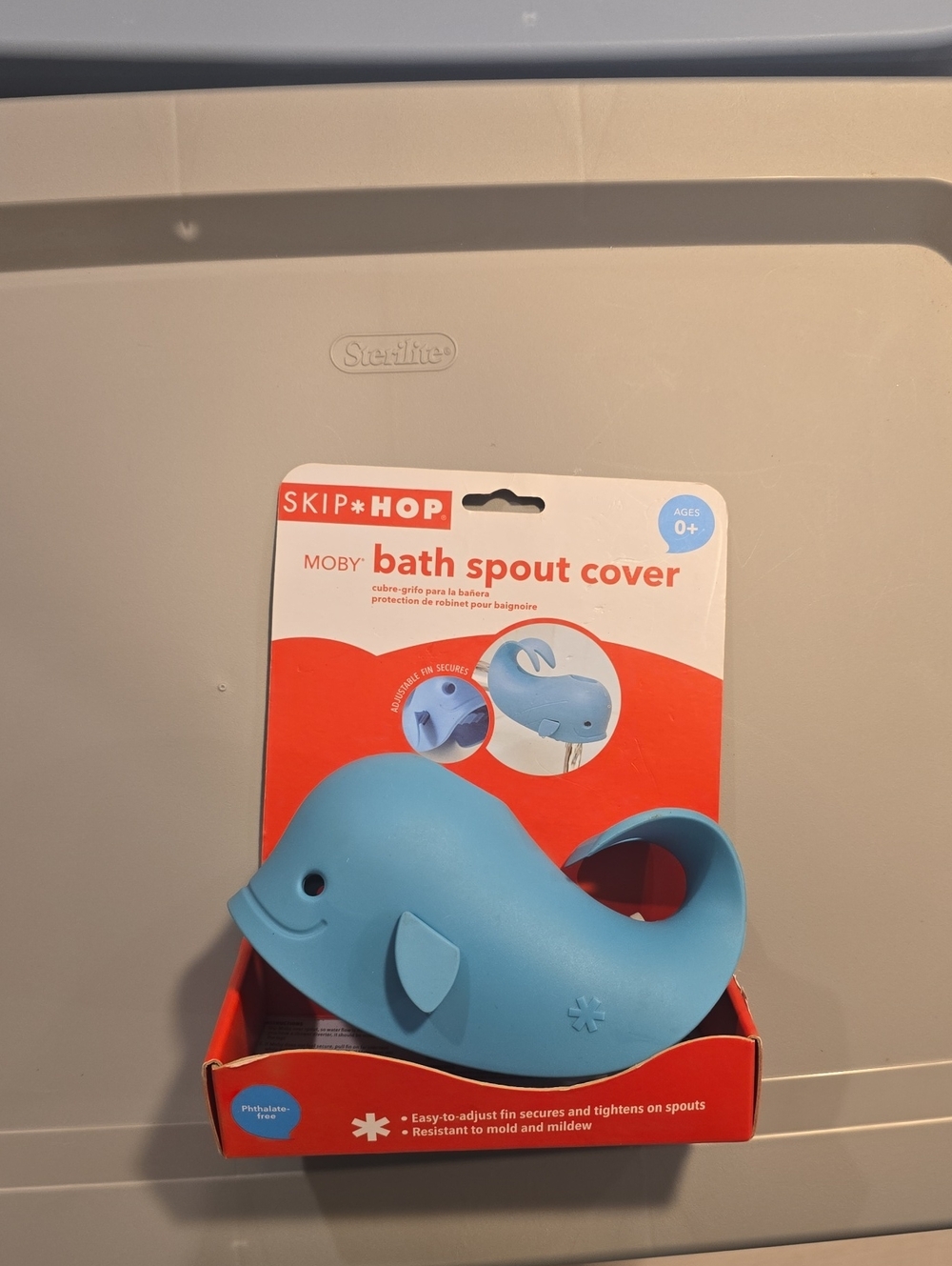 Skip Hop Blue Moby Whale Bath Spout Cover